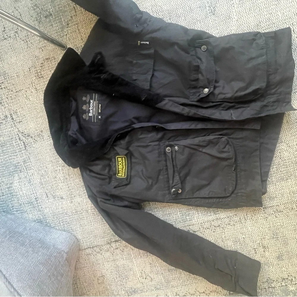 Barbour Navy Jacket - Picture 7 of 14